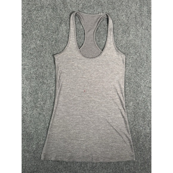 lululemon athletica Tops - Lululemon Tank Top Womens 4 Gray Racerback Athletic Yoga Gym Sleeveless Shirt‎